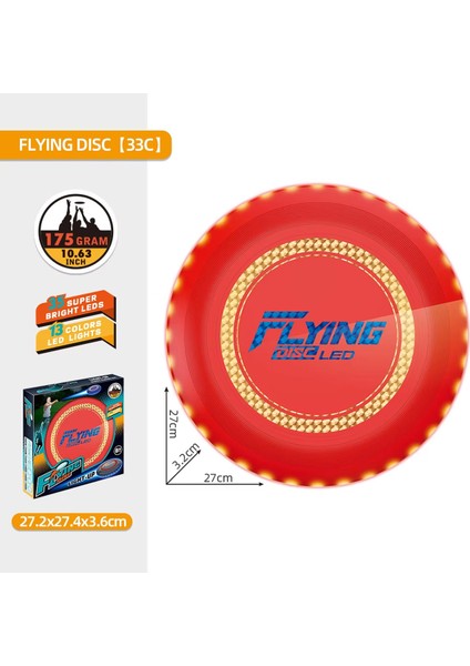 Rgb LED Işıklı Karanlıkta Parlayan Şarjı Frizbi Oyuncak Uçan Disk fiyatları