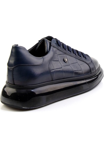 Lacivert Leather Erkek Sneaker E01401099841 modelleri