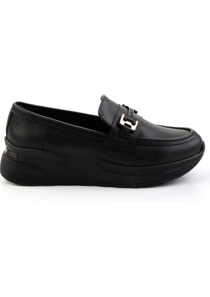 Siyah Kadın Loafer Ayakkabı K01179769709