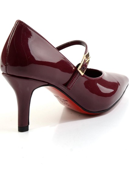 Bordo Kadın Klasik Topuklu Ayakkabı K01231405298 modelleri