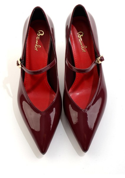 Bordo Kadın Klasik Topuklu Ayakkabı K01231405298 fırsatları