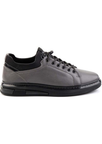 Gri Leather Erkek Sneaker E01018198303 modelleri