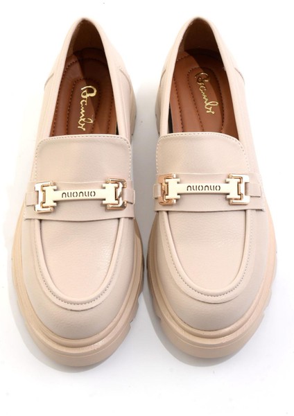 Bej Kadın Loafer Ayakkabı K01179828109 fırsatları