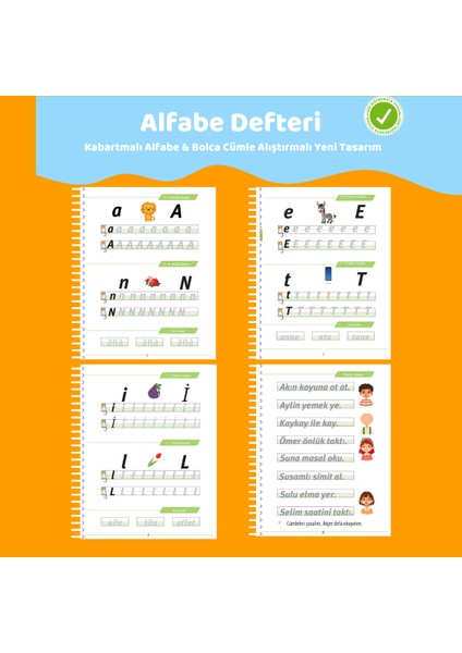 ™ Magic Learn - Kabartmalı Sihirli Yazı Kitap Seti modelleri