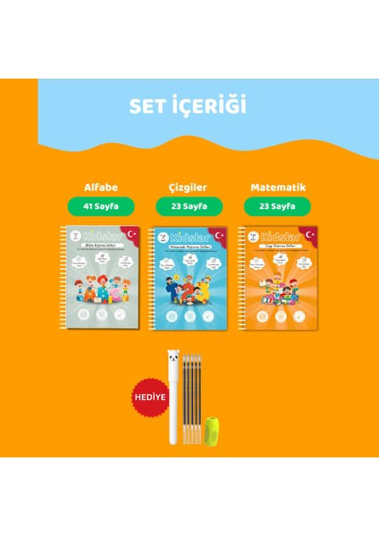 ™ Magic Learn - Kabartmalı Sihirli Yazı Kitap Seti