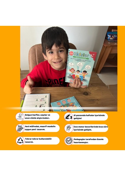 ™ Magic Learn - Kabartmalı Sihirli Yazı Kitap Seti