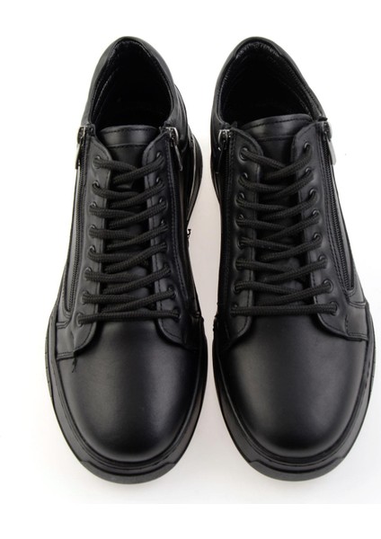 Siyah Leather Erkek Casual Ayakkabı E01733767003 fırsatları