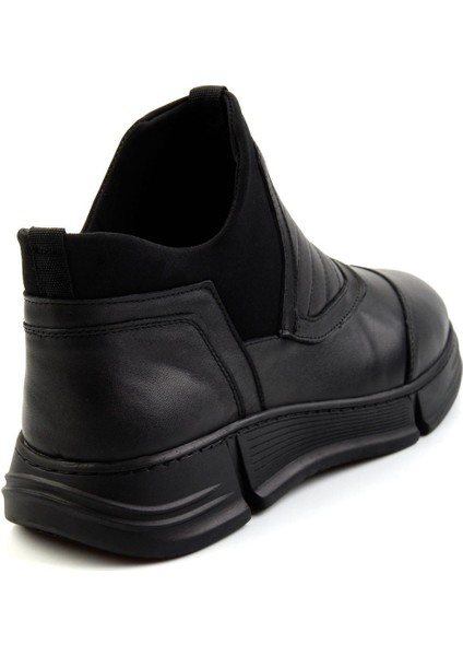 Siyah Leather Erkek Bot & Bootie E02733831003 fırsatları