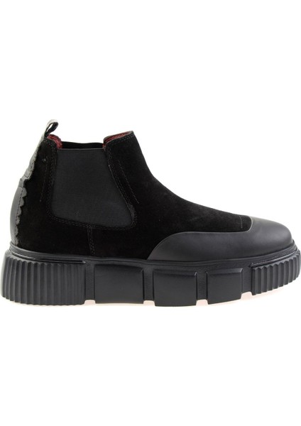 Siyah Leather Erkek Bot & Bootie E02604224602