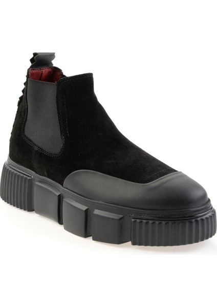Siyah Leather Erkek Bot & Bootie E02604224602 fiyatları