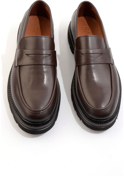 Kahve Leather Erkek Loafer Ayakkabı E01547051041 fırsatları