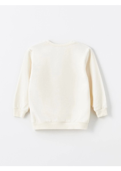 Lcw Kids Bej Bisiklet Yaka Uzun Kollu Baskılı Erkek Çocuk Sweatshirt 2'li modelleri