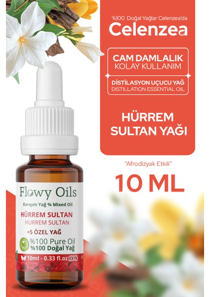 Hürrem Sultan Doğal Özel Bakım Yağı %100 Saf Karışım Hürrem Sultan Mixed Oil 10ML