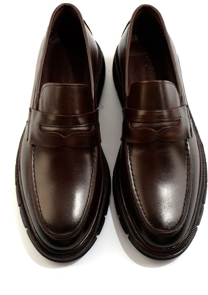 Kahve Leather Erkek Loafer Ayakkabı E01795025641 fırsatları