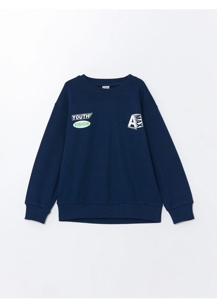 Lcw Kids Lacivert Rahat Kalıp Erkek Çocuk Sweatshirt