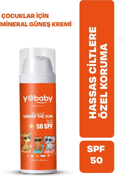 SPF50+VEGAN Mineralli Yüksek Korumalı Suya Dayanıklı Nemlendirici Güneş Koruyucu 50ML Çocuk Yetişkin fiyatları