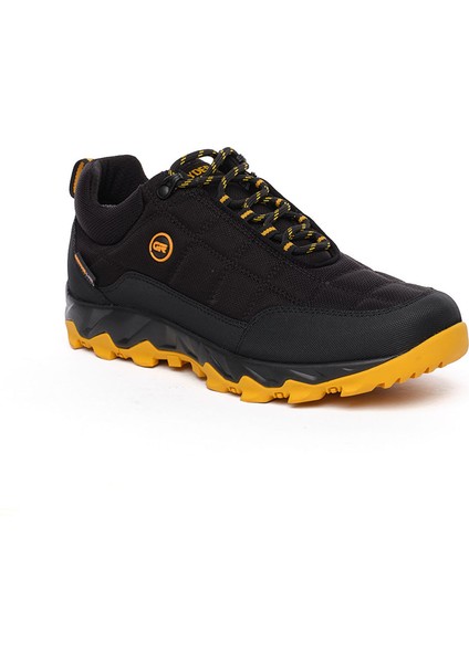 Erkek Siyah Sarı Hakiki Deri Su Geçirmez Ayakkabı 5K1GA00171L fiyatları