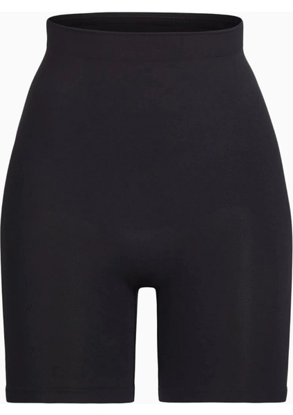Seamless Sculpt Mid-Thigh Shorts, Yüksek Bel Şekillendirici Şort