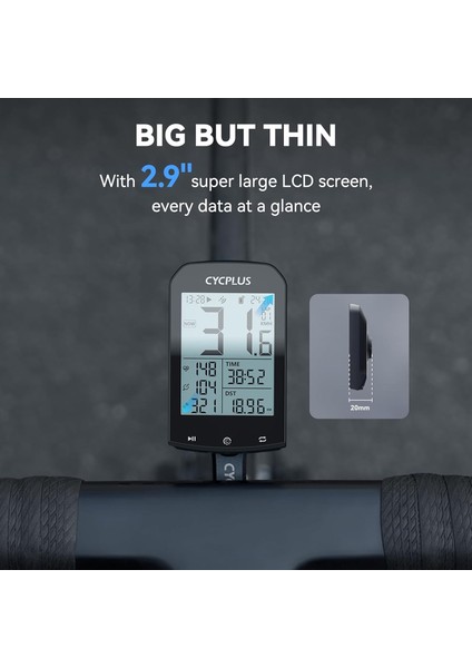 Kablosuz Gps Bisiklet Bilgisayarı | 2.9" LCD Ekranlı, Ant+ Bluetooth Destekli, Kadans & Hız Sensörlü, Su Geçirmez Akıllı Bisiklet Kilometre ve Nabız Ölçer fiyatları