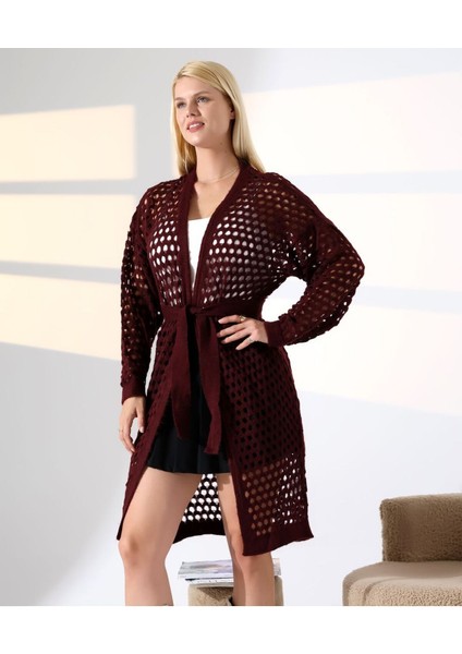 File Dokulu Kuşaklı Salaş Hırka