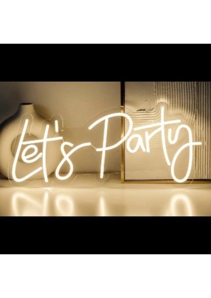 Let's Party Yazılı Neon LED