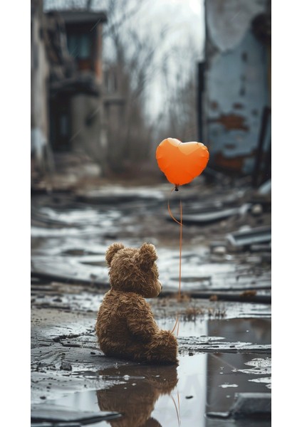 Yıkık Oyuncak Ayı V2 Ev Duvar Salon Güzellik Salonu Ofis Dükkan Dekarasyon Kanvas Tablo fiyatları