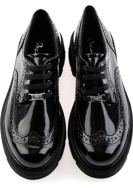 Siyah Kadın Oxford Ayakkabı K01586084398 fırsatları