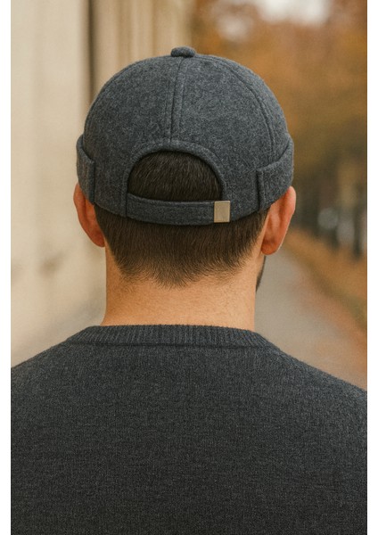 Füme Erkek Kışlık Yünlü Kumaş Sokak Modası Docker Bere Şapka indirimleri