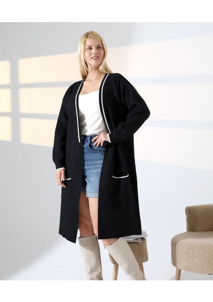 Cep Detaylı Dikişli Kuşaklı Triko Hırka fiyatları