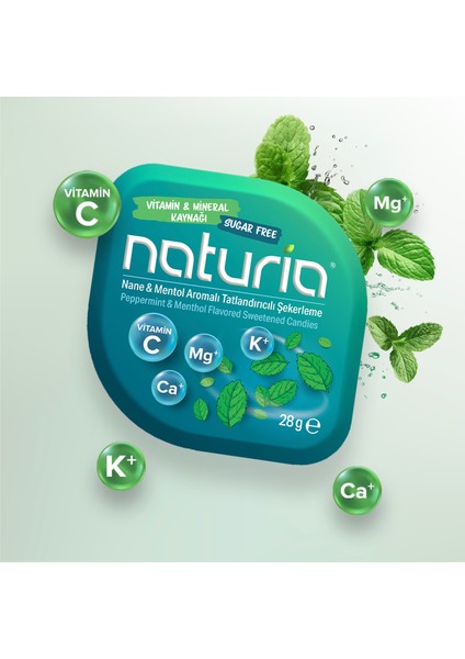 Naturia Nane& Mentol Aromalı Şekerleme