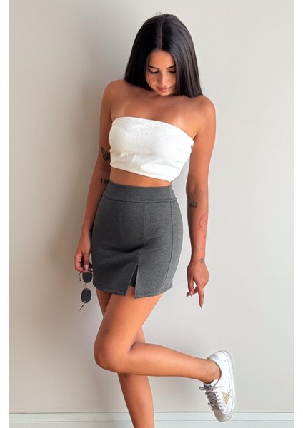 Önü Yırtmaçlı Şort Etek fırsatları