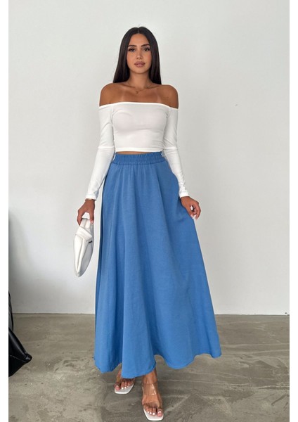 Kadın Keten Cepli Etek fiyatları