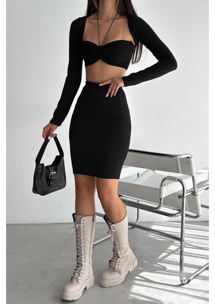 Kadın Siyah Kalem Etek fırsatları