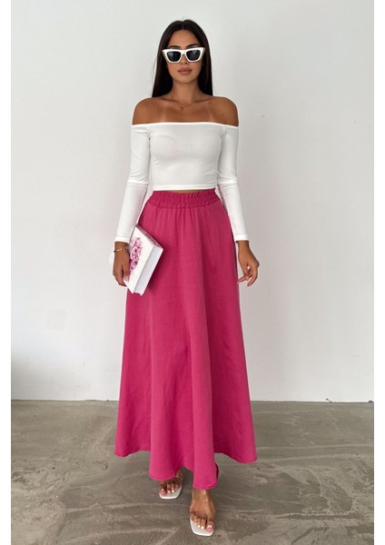 Kadın Keten Cepli Etek fiyatları