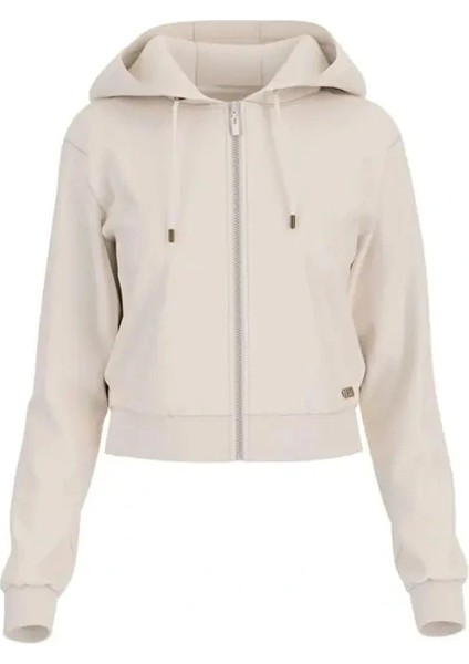 Peony Kadın Beyaz Aktif Sweatshirt V5YQ06KBSL2-F0EP