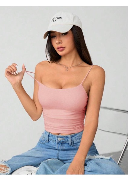 Kadın Ip Askılı Örme Body Bluz modelleri