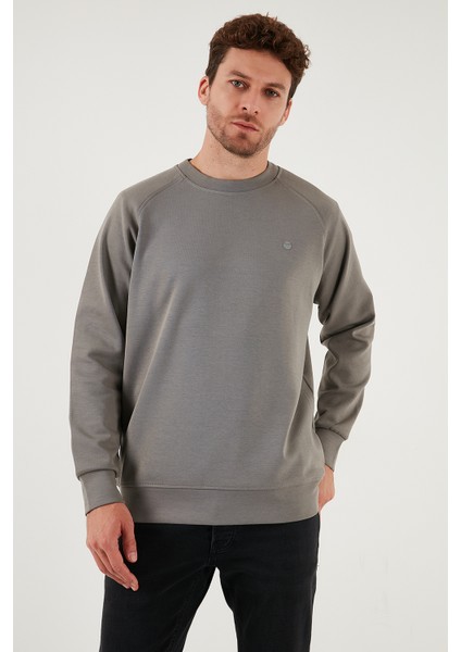 Streç Pamuklu Relaxed Fit Bisiklet Yaka Sweat Erkek Sweat 5901210 modelleri