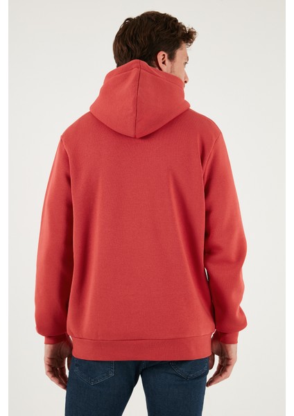 Regular Fit Kapüşonlu Kanguru Cepli Içi Tüylü Yumuşak Şardonlu Sweat Erkek Sweat 5905281
