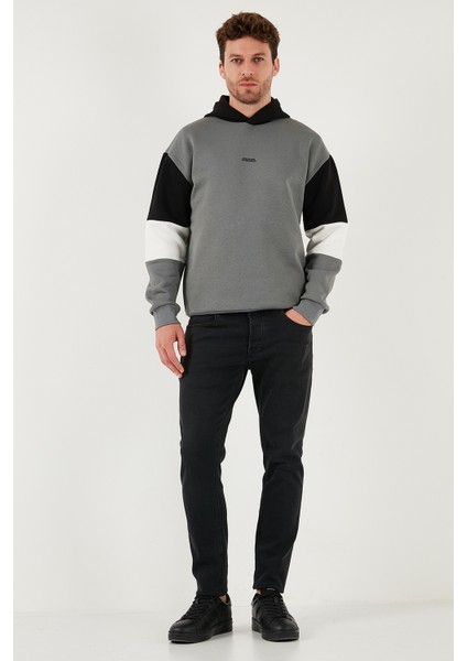 Pamuklu Relaxed Fit Kapüşonlu Içi Tüylü Yumuşak Şardonlu Sweat Erkek Sweat 5905299 fiyatları