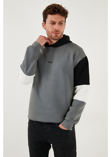 Pamuklu Relaxed Fit Kapüşonlu Içi Tüylü Yumuşak Şardonlu Sweat Erkek Sweat 5905299 modelleri