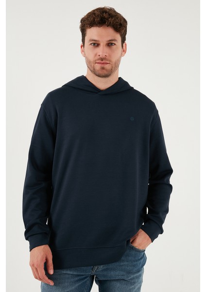 Relaxed Fit Kapüşonlu Yumuşak Dokulu Sweat Erkek Sweat 5901063 modelleri