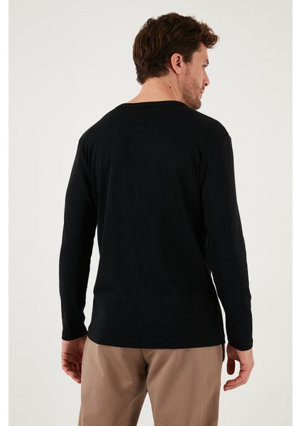 n Pamuklu Slim Fit Bisiklet Yaka Basic Sweat Erkek Sweat 59050741 indirimleri