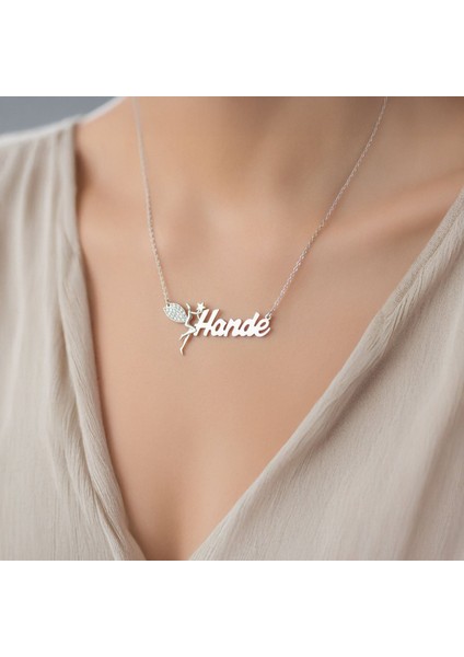 Küçük Peri Isimli Beyaz Gümüş Kolye fiyatları