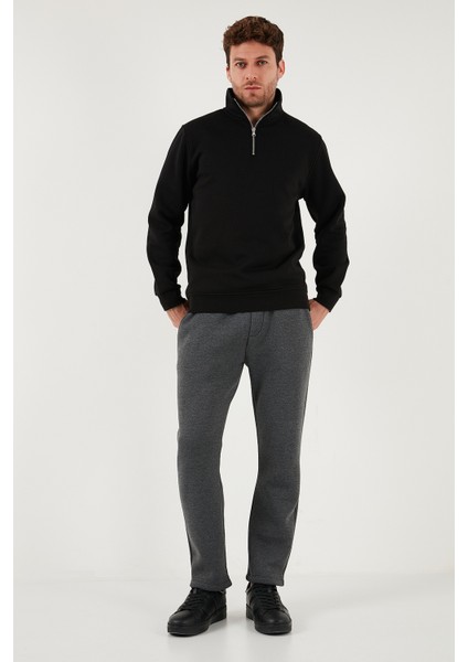 Pamuklu Regular Fit Normal Bel Şardonlu Eşofman Altı Erkek Eşofman Altı 5908040