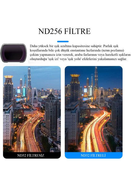 Dji Osmo Pocket 3 Profesyonel 4'lü Filtre Seti - Cpl + ND16 + ND64 + ND256 fırsatları