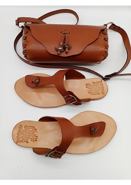 Istanbul Sandalet Hakiki Deri El Yapımı Deri Sandalet