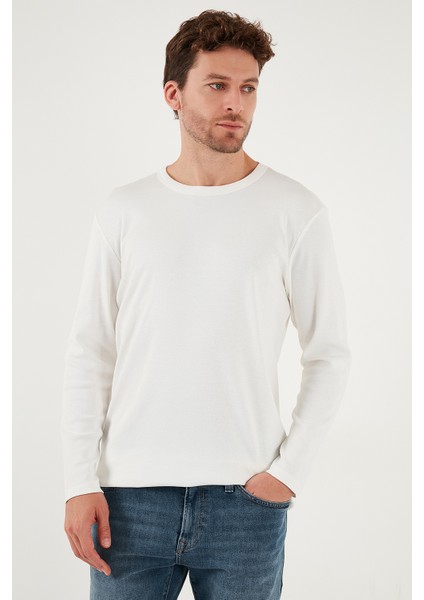 n Pamuklu Slim Fit Bisiklet Yaka Basic Sweat Erkek Sweat 59050741 indirimleri