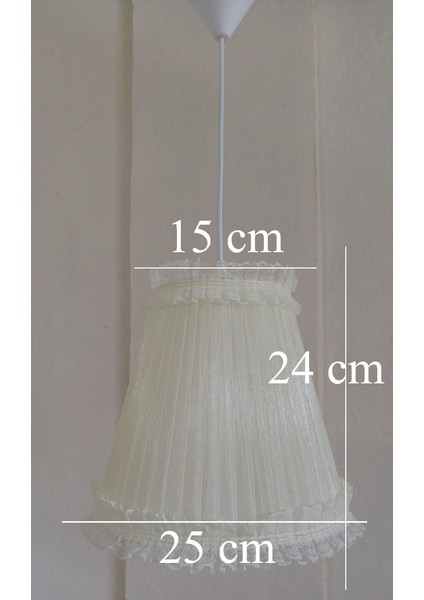 Krem Organze Avize M-61 Yatak Odası Çocuk Odası Genç ve Bebek Odası Avize Aydınlatma Sarkıt fiyatları