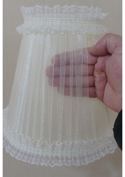 Krem Organze Avize M-61 Yatak Odası Çocuk Odası Genç ve Bebek Odası Avize Aydınlatma Sarkıt fırsatları