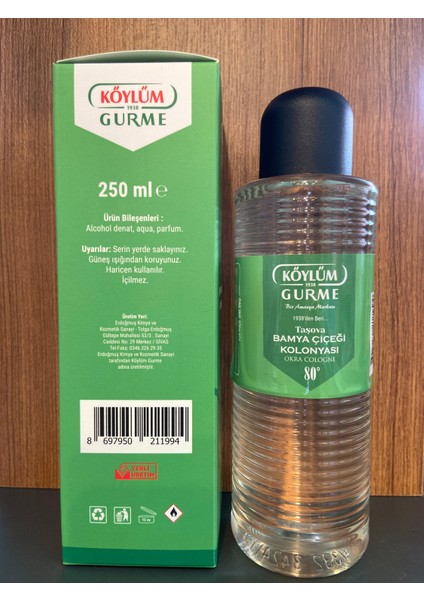 Bamya Çiçeği Kolonyası 80 Derece 250ML Plastik Şişe fiyatları